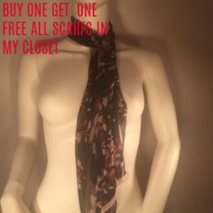 Pink Sheer Flower Scarf!